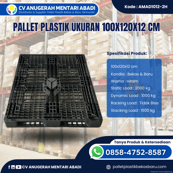 Pallet Plastik Baru & Bekas 100x120x12 [AMAD1012-2H]