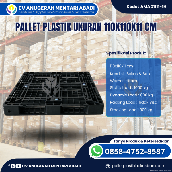 Pallet Plastik Baru & Bekas 110x110x11 [AMAD1111-1H]