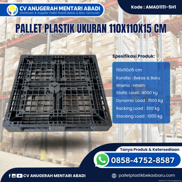 Pallet Plastik Baru & Bekas 110x110x15 [AMAD1111-5H1]