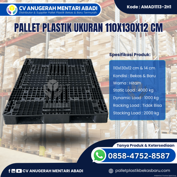 Pallet Plastik Baru & Bekas 110x130x12 [AMAD1113-2H1]