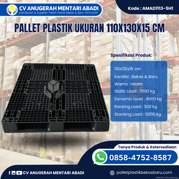 Pallet Plastik Baru & Bekas 110x130x15 [AMAD1113-5H1]