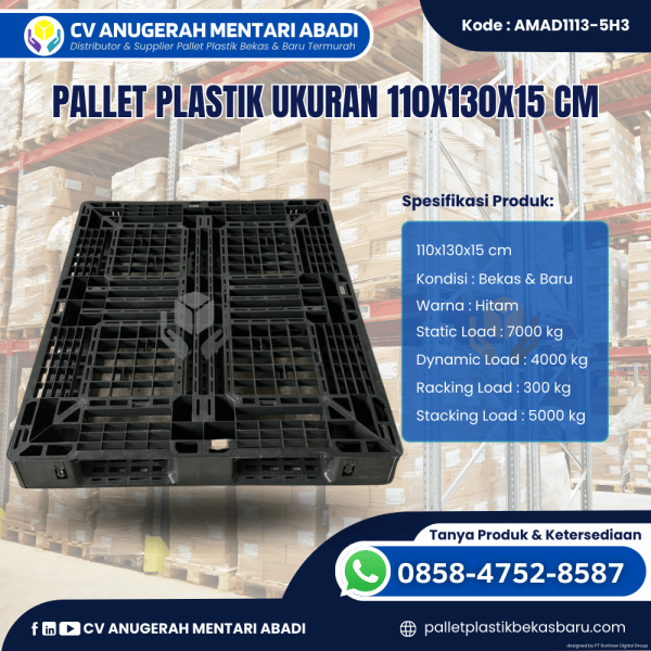 Pallet Plastik Baru & Bekas 110x130x15 [AMAD1113-5H3]