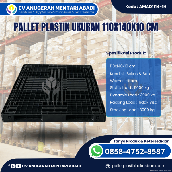 Pallet Plastik Baru & Bekas 110x140x10 [AMAD1114-1H]