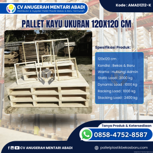 Pallet Kayu Baru & Bekas 120x120 [AMAD1212-K]